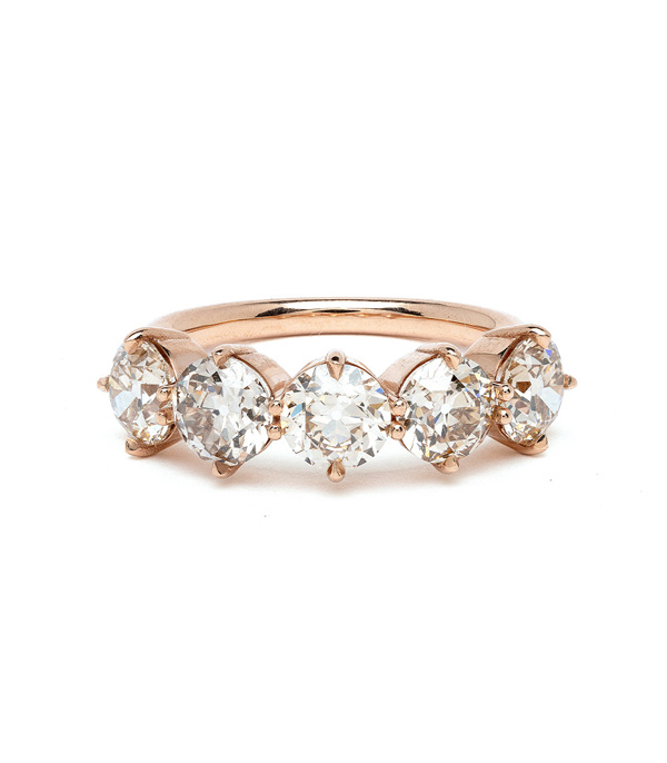 5-Stone Anniversary Diamond Ring 1 ct - The Jewelry Exchange