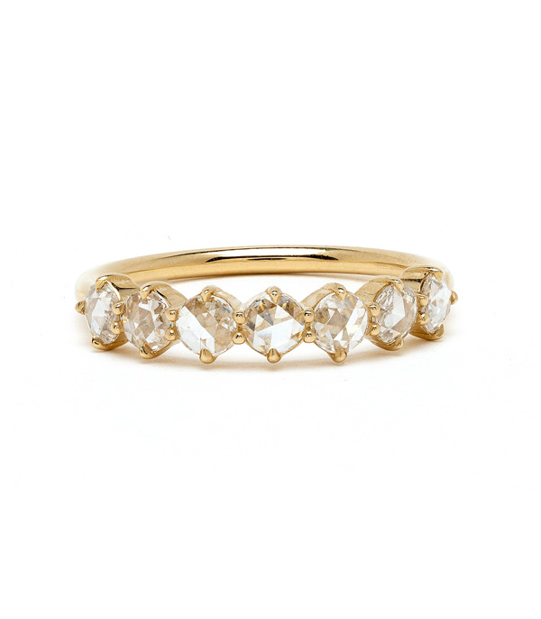Radiant Cut Diamond Seven Stone Ring in 18k White Gold – Bailey's Fine  Jewelry