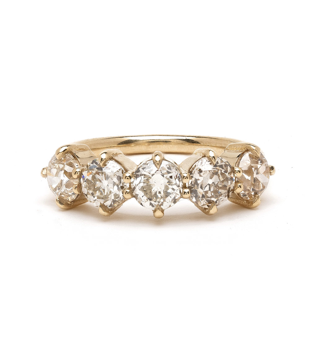 Claudette - Champagne Diamond Stacking Band
