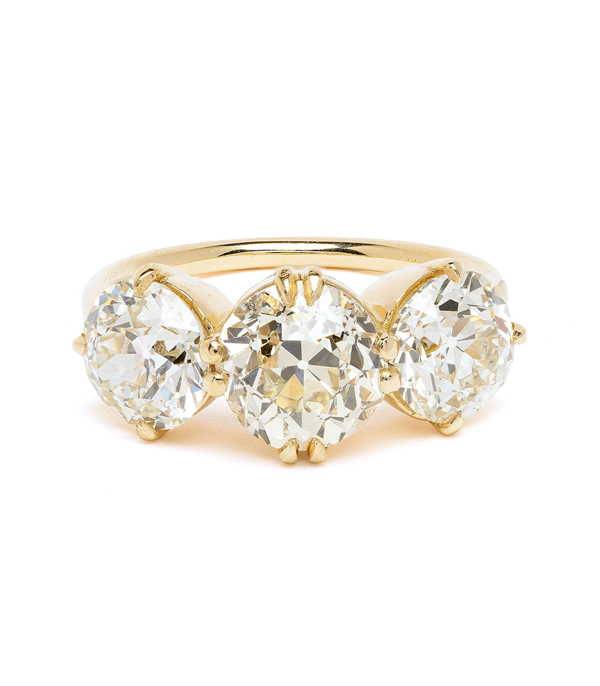 Overnight 14K White Gold Three-Stone Round Engagement Ring | Jones Jeweler  | Celina, OH