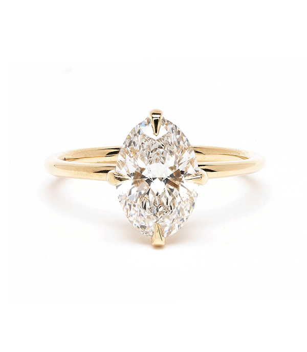 0.30cts. Solitaire Diamond Halo Shank 18K Yellow Gold Ring JL AU 1193Y