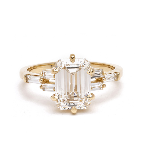 Badgley Mischka Certified Lab Grown Diamond Engagement Ring (2-1/2 ct.  t.w.) in 14k Gold - Macy's